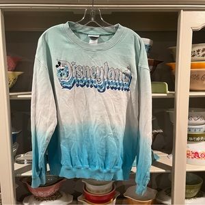 Disneyland Mickey Mouse Blue Ombré Crew Neck Sweatshirt - Size Medium